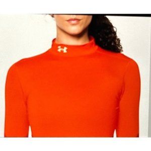 Shirt tee blouse shirt mock orange thermal cold under Armour athletic sports